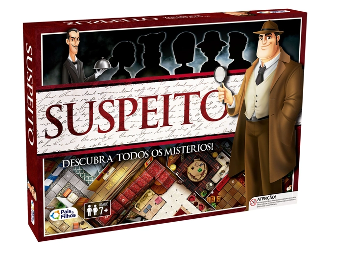 Jogo de Tabuleiro - Suspeito - Pais e Filhos