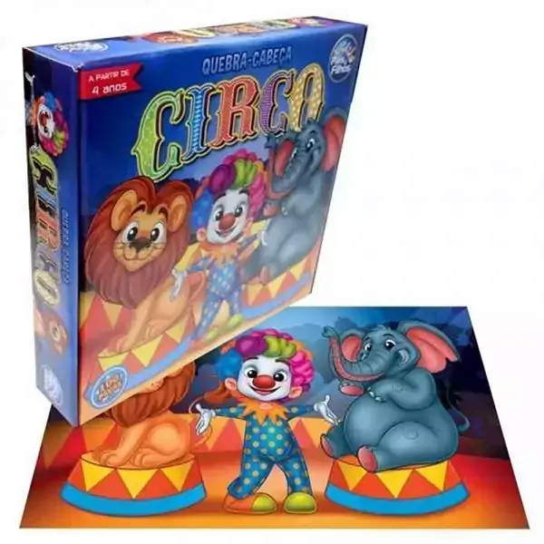 Quebra Cabeça Circo - 100 Peças - Pais e Filhos