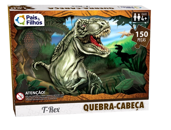 Quebra Cabeca Pais E Filhos Dinossauro