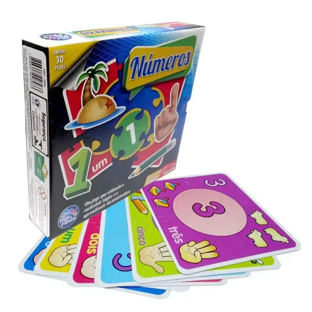 Jogo de Números Brincar de Aprender - Pais e Filhos