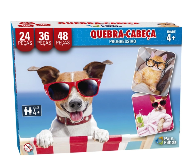 QUEBRA-CABECA Cartonado PETS Progressivo 30/45/56 PCS