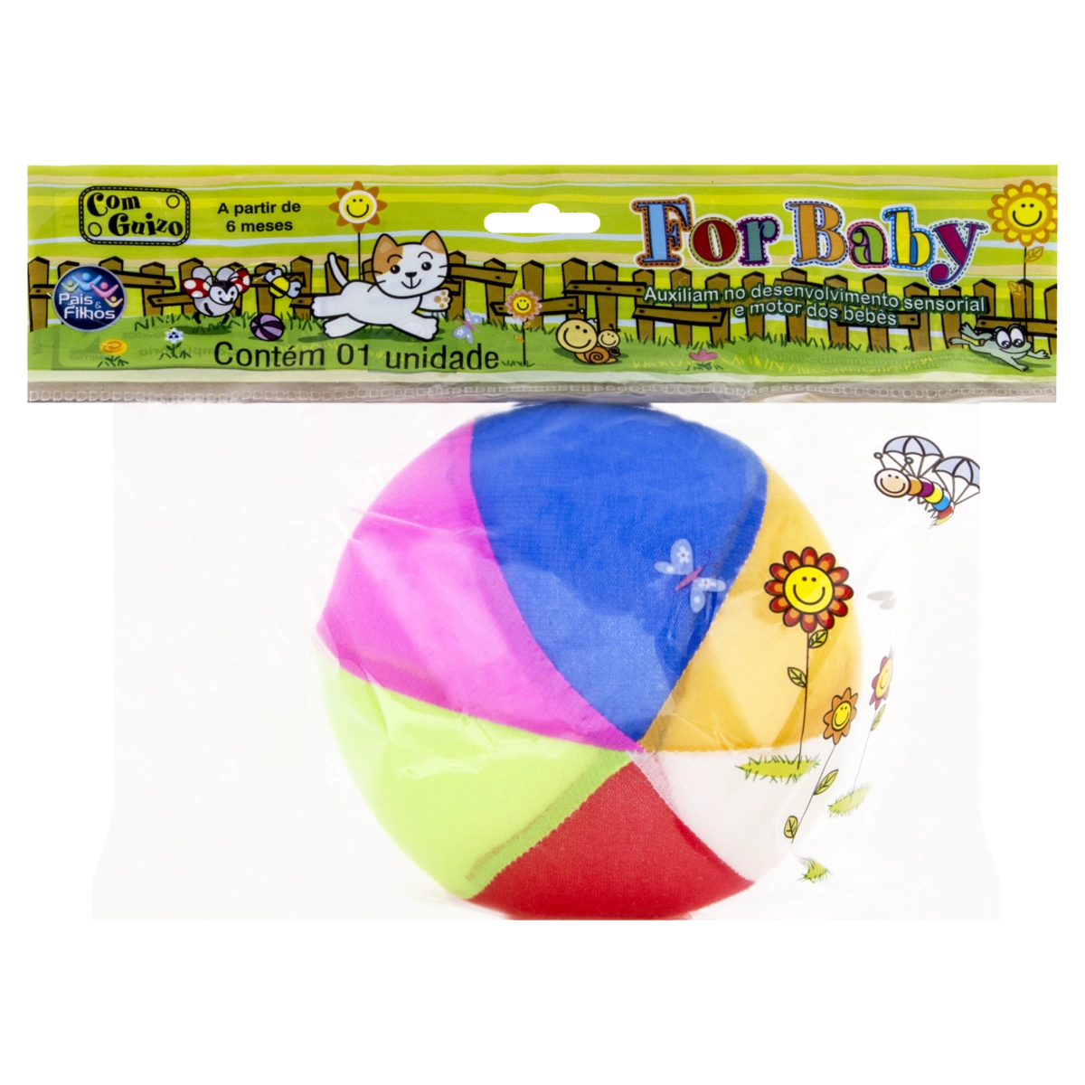 Brinquedo Para Bebê Bola Sortida Com Guizo For Baby Pais Filhos