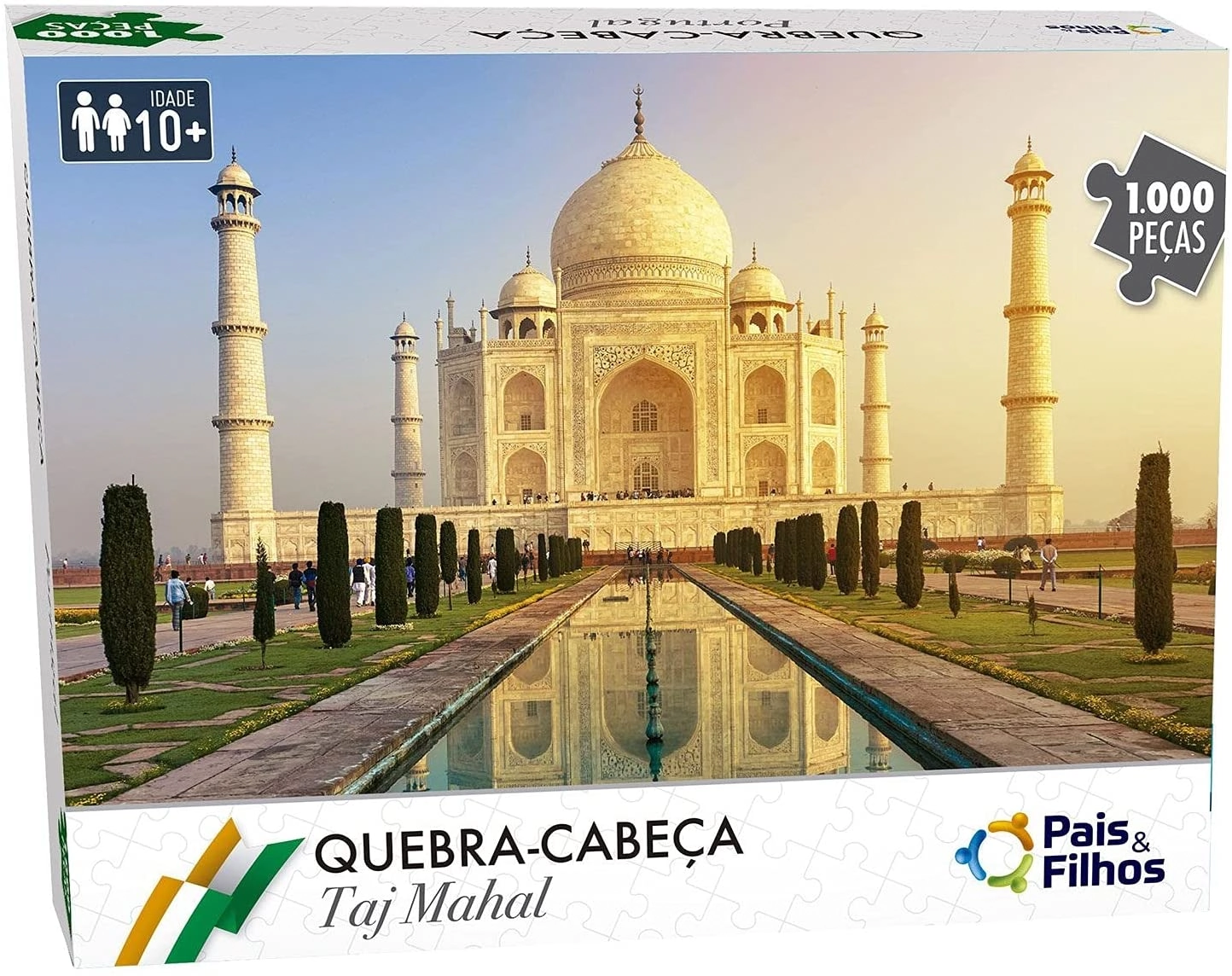 Quebra Cabeça 1000 Peças Taj Mahal - Índia - Pais e Filhos