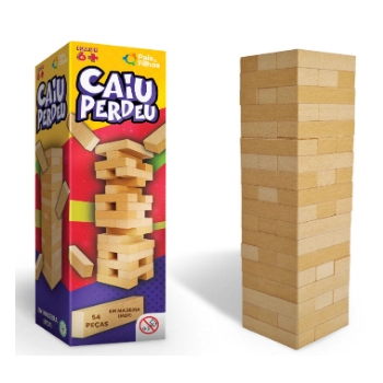Jogo Torre de Equilíbrio - Caiu Perdeu - Pais e Filhos