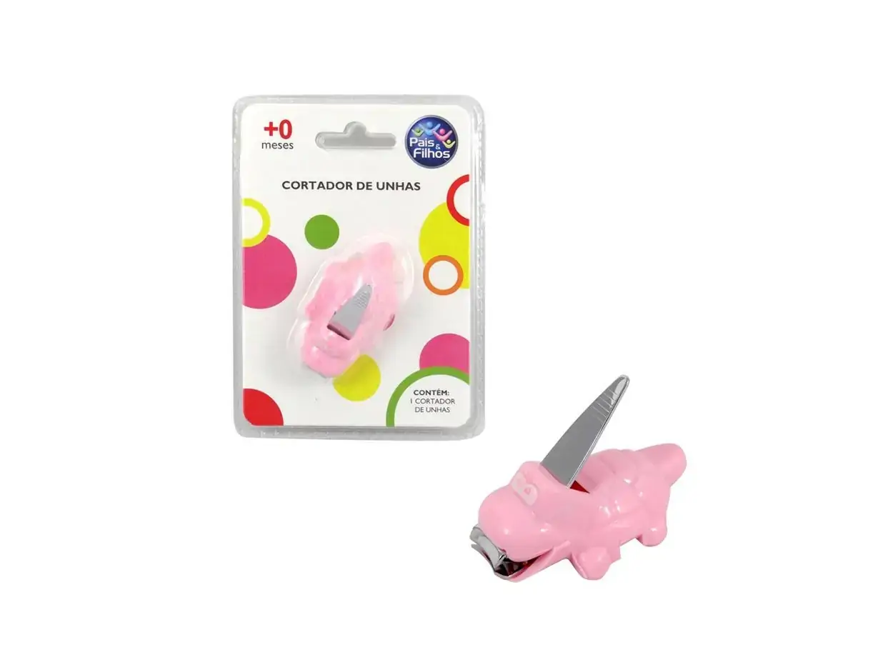 Cortador De Unha Inf Rosa Ref 7784