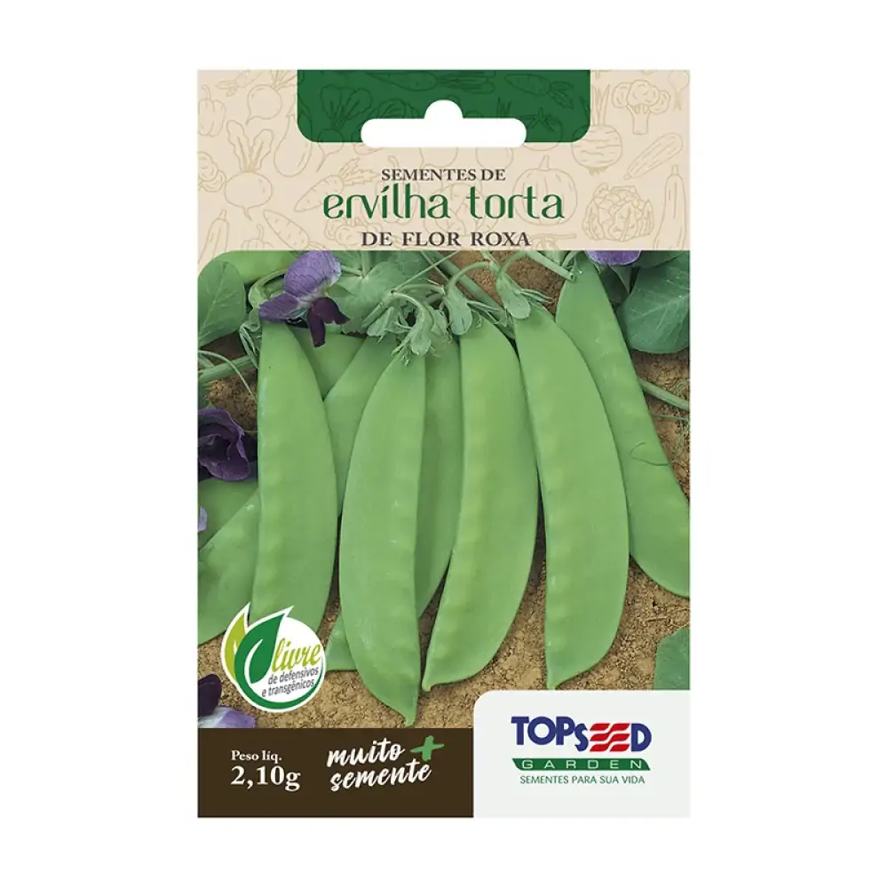 Semente Tops 2.10g Ervilha Torta De Flor Roxa