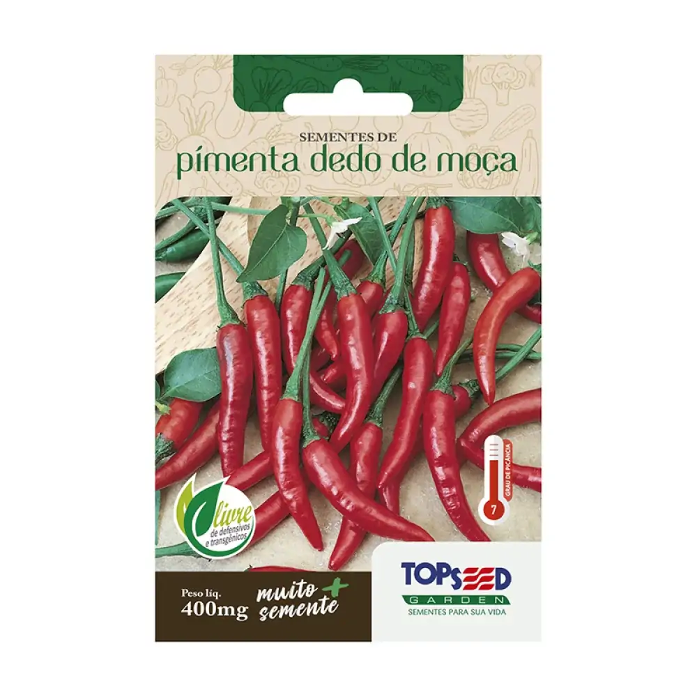 Semente 700 Grs Pimenta Dedo De Moca