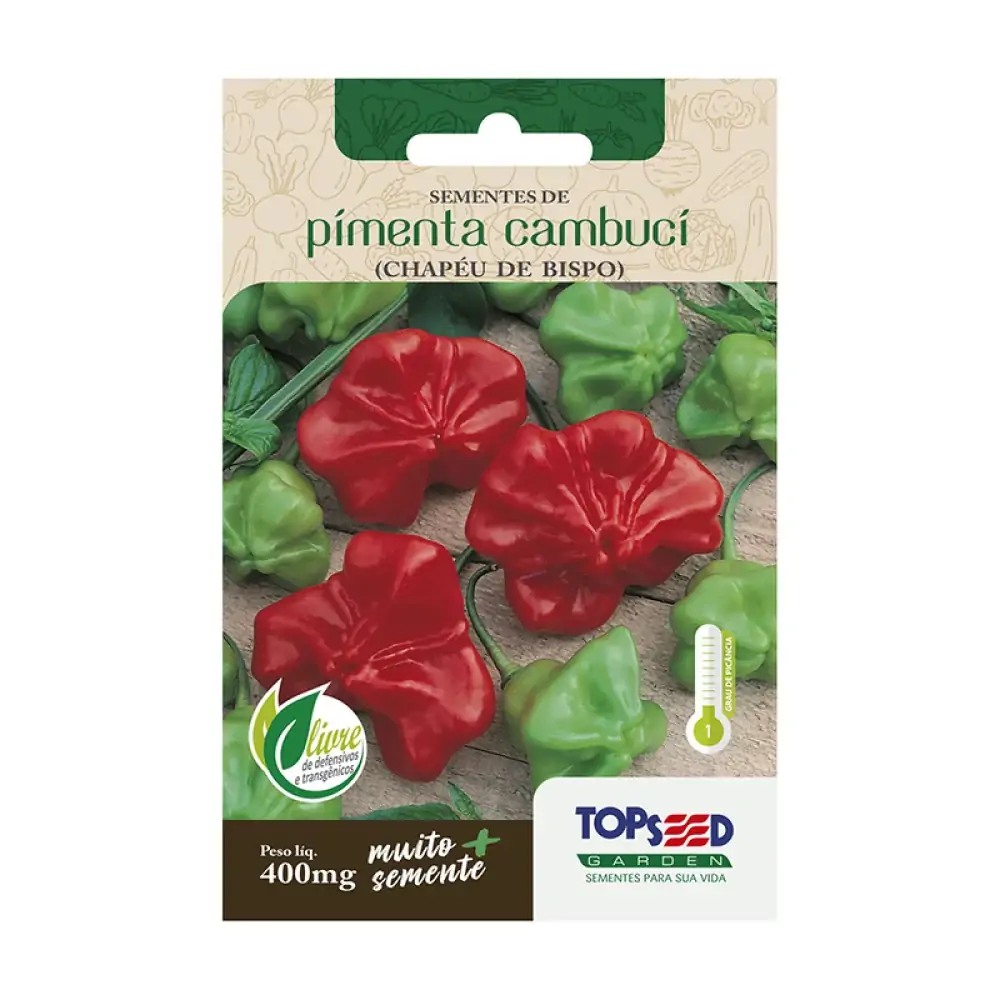 Semente Horta Pimenta Chapeu Bispo