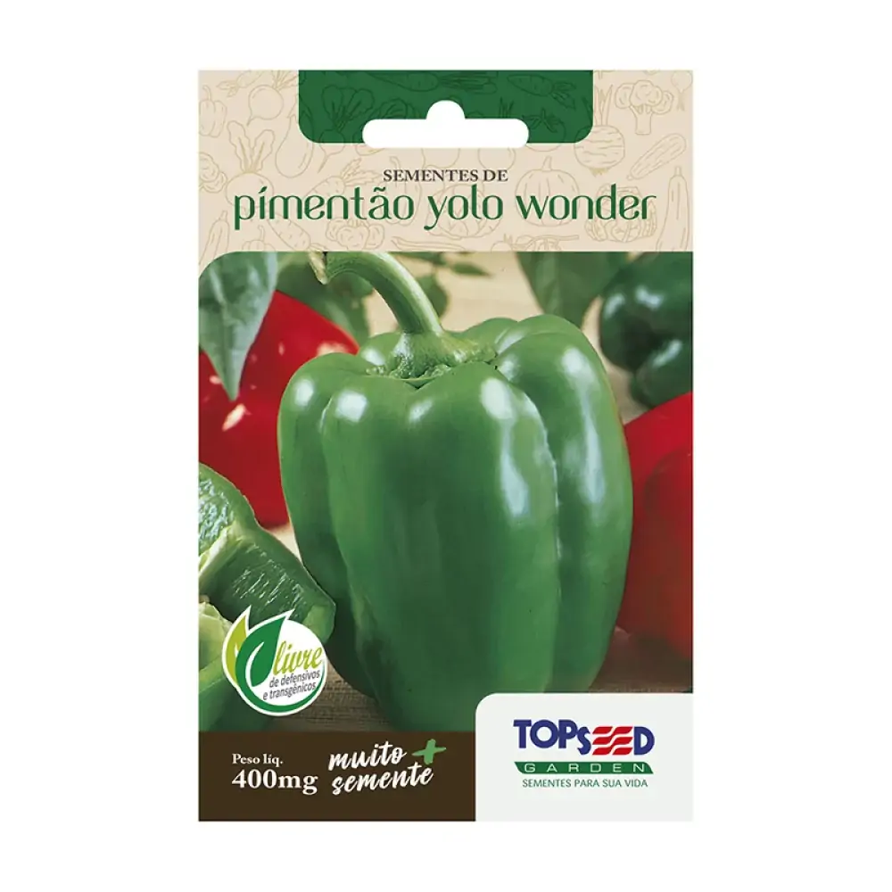 Semente Pimentao Quad. Vermelho Topseed 700mg
