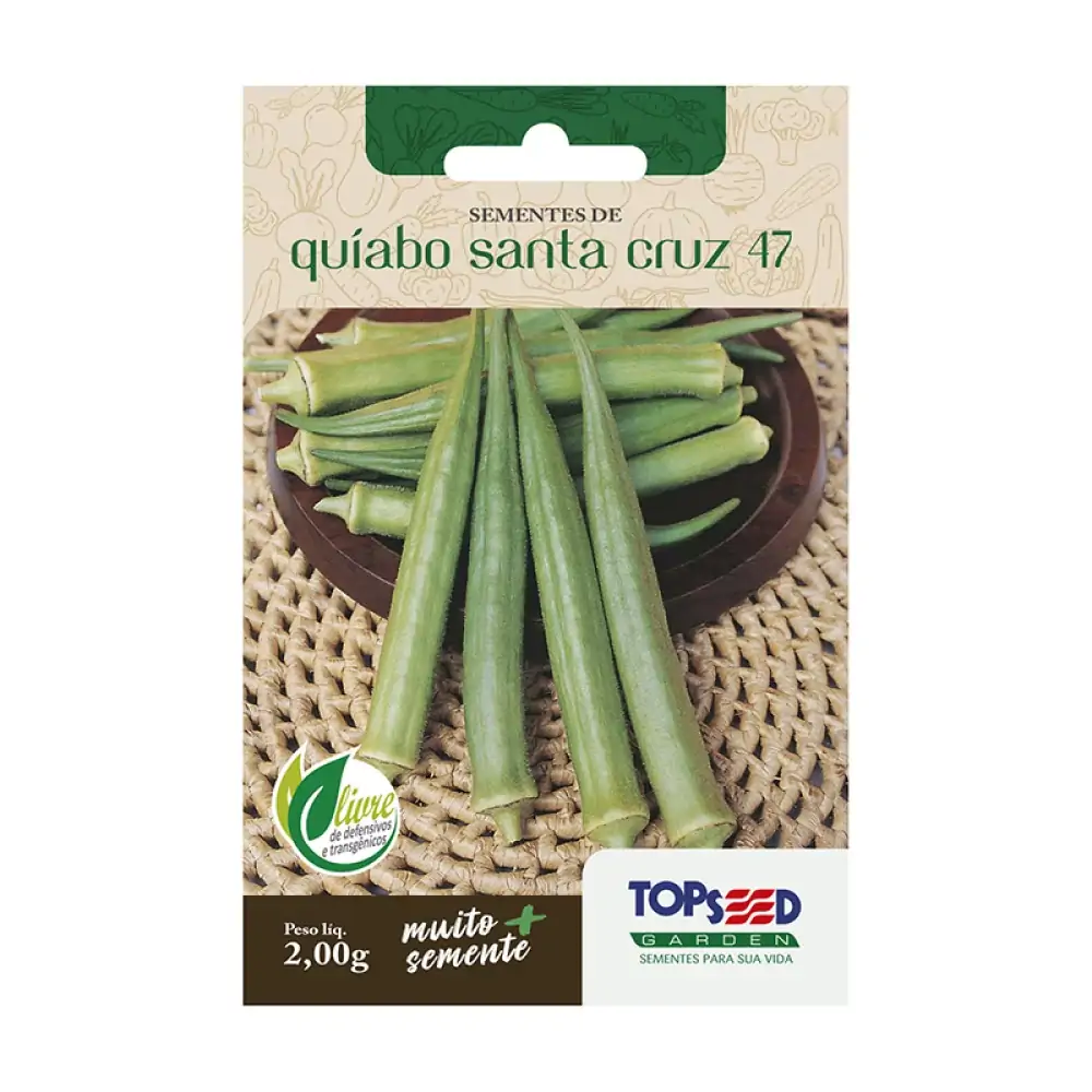 Semente 700 Grs Quiabo