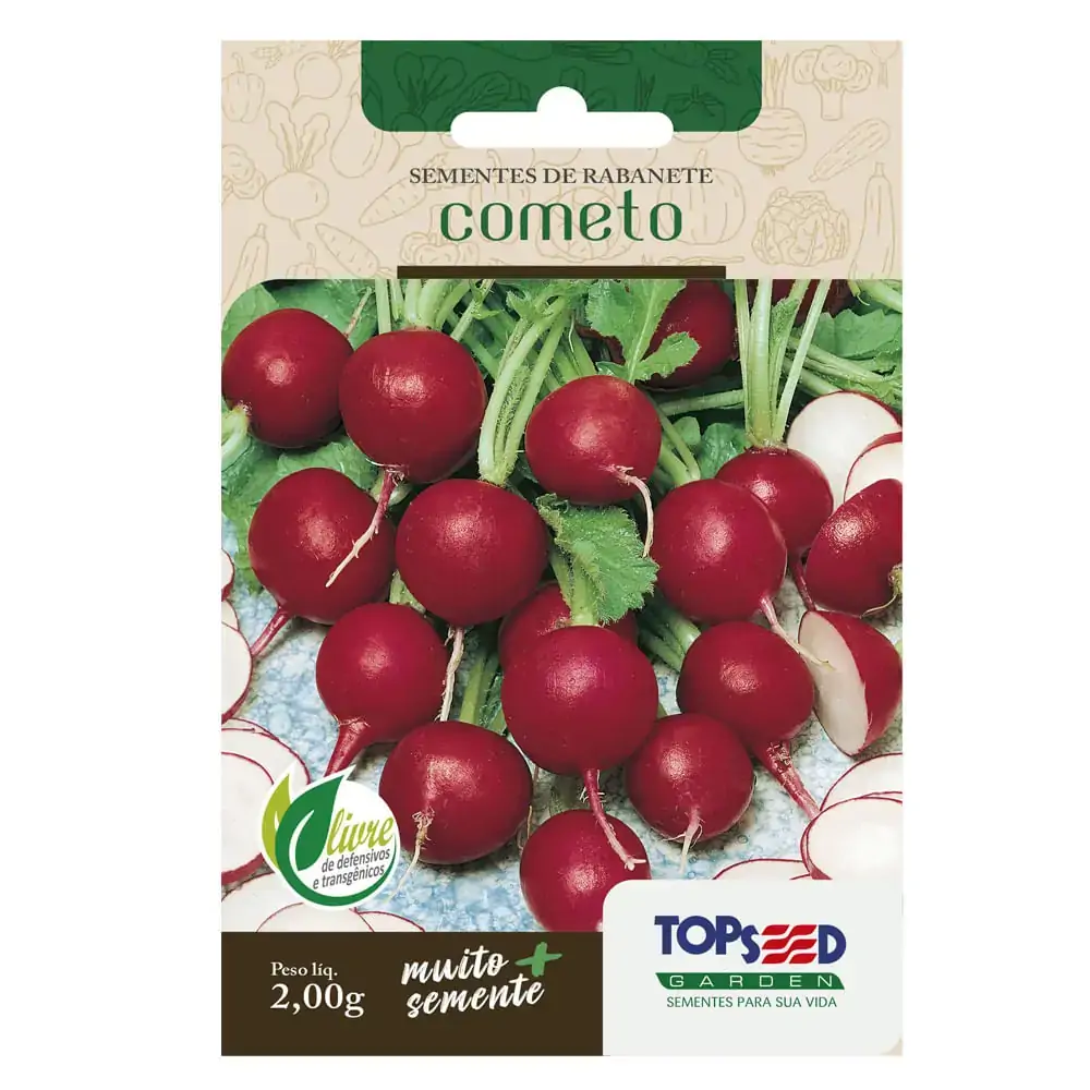 Semente Horta Rabanete Cometo