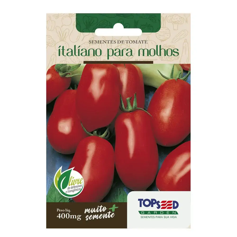 Semente Horta Tomate Italiano Molho