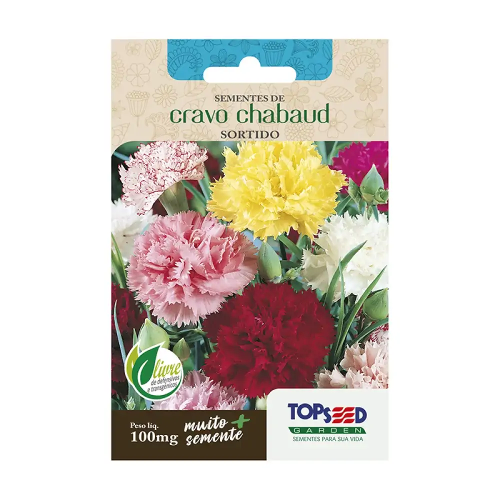 Semente Topseed Flores Cravo Sortidos