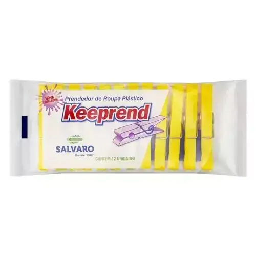 PRENDEDOR ROUPA PLAST KEEPREND 12UN