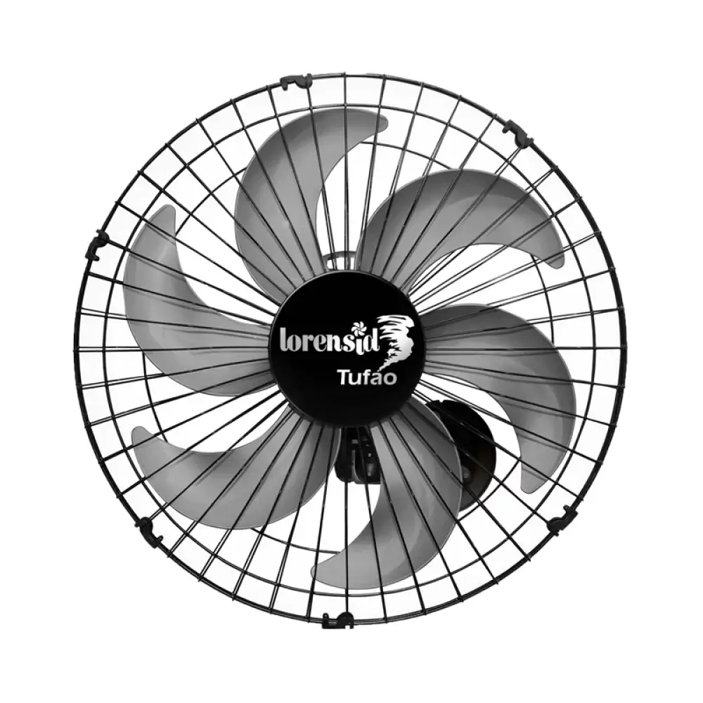 Vent. Loren Pared 50cm Zb Cv Tufao Max Preto Bivolt