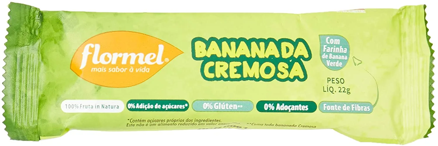 Bananada Cremosa Zero - Flormel 22g