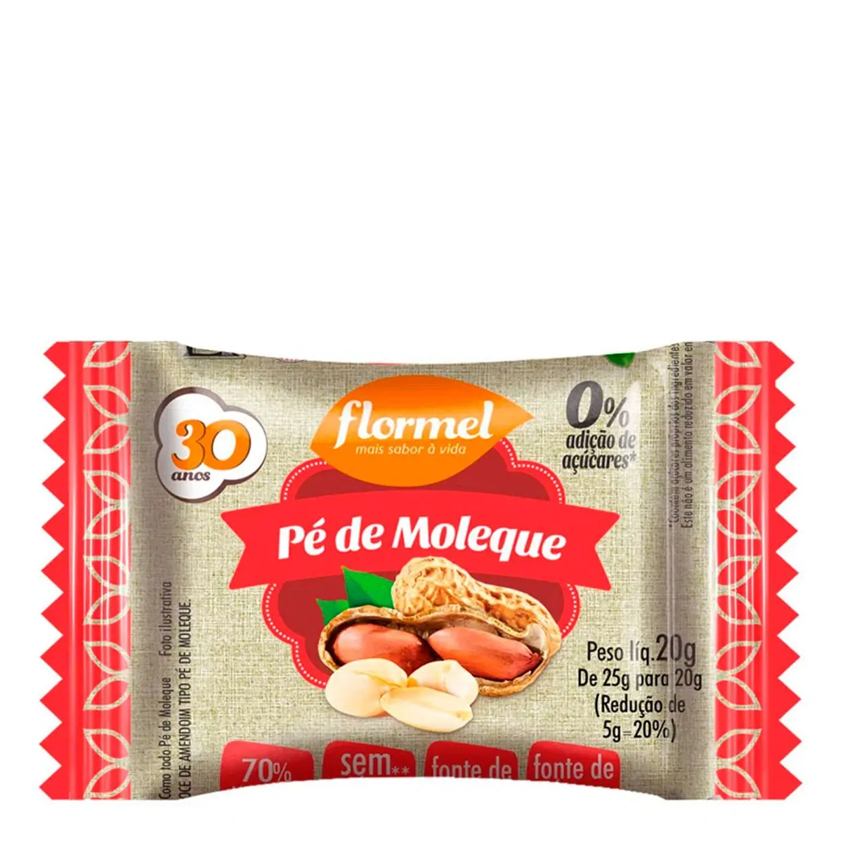 Pe De Moleque Flormel Zero 25gr