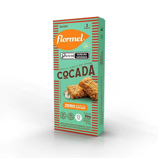 Pack Cocada Flormel Caixa 60g 3 Unidades