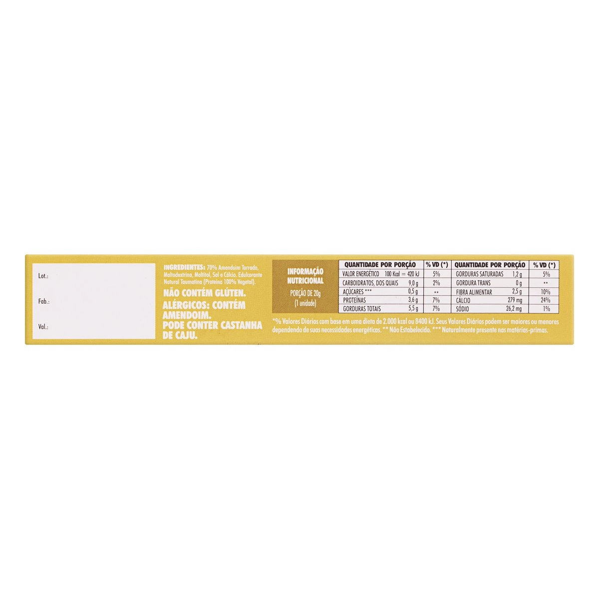 Pack Paçoquinha Flormel Caixa 60g 3 Unidades