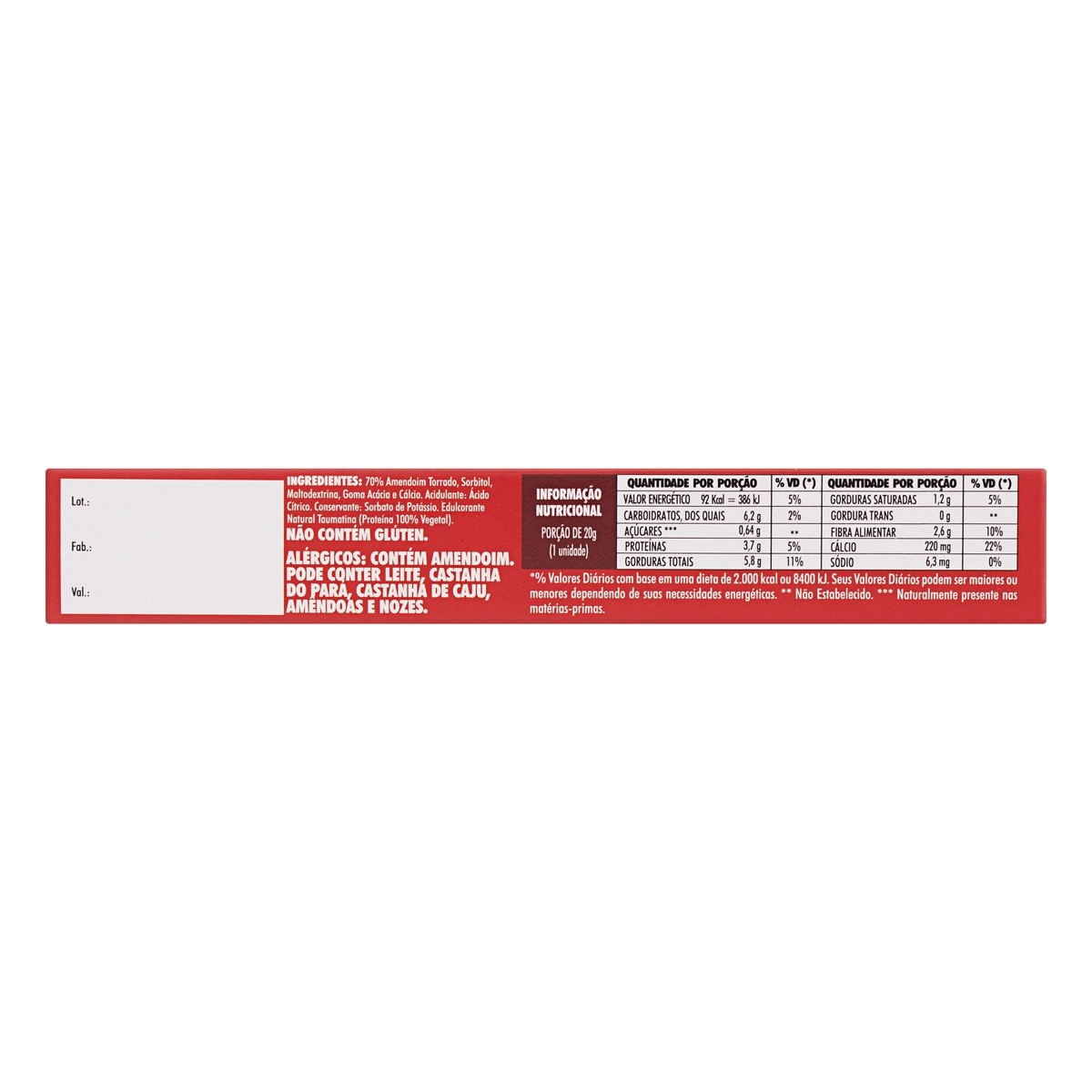 Pé de Moleque Flormel 60g