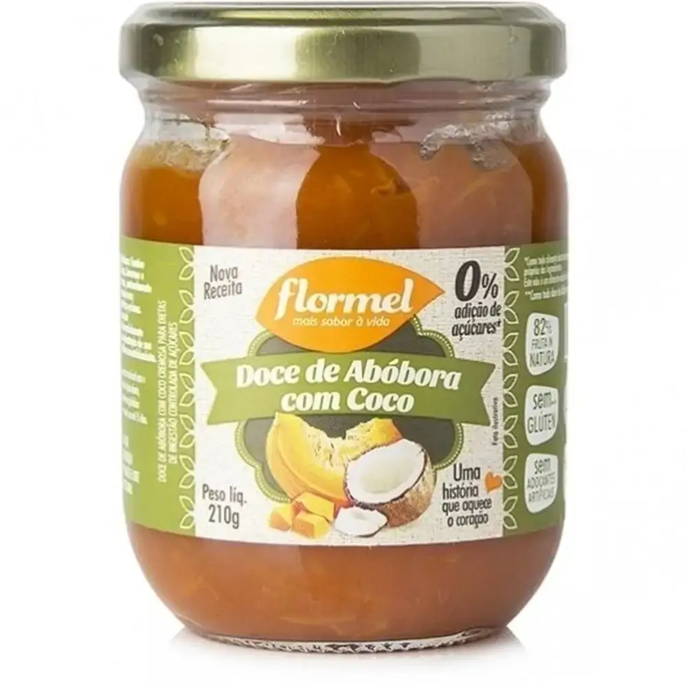 Flormel Abobora C/coco Creme Zero