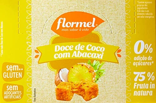Doce de Abacaxi com Coco Zero Açúcar 24uni - Flormel