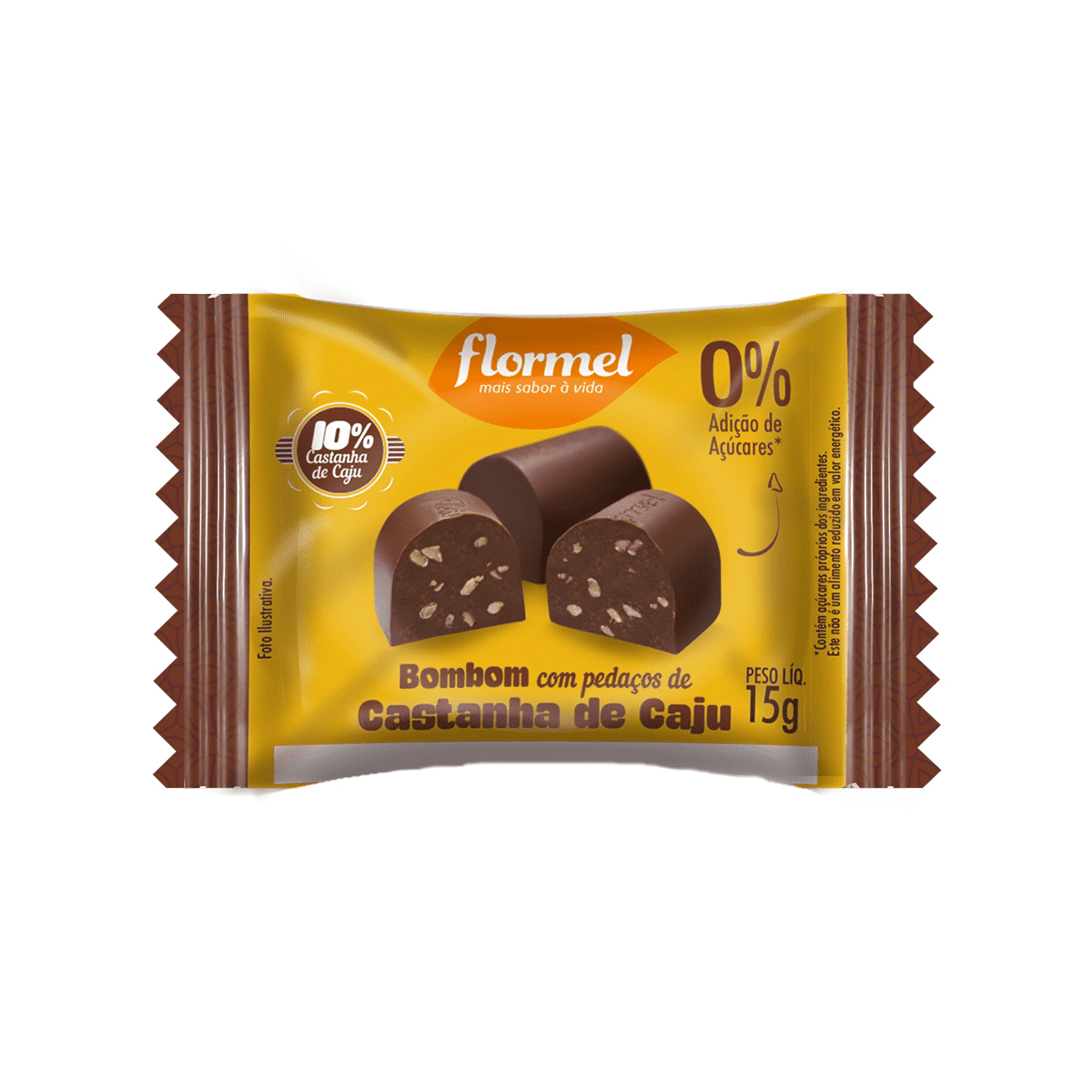 Dp. Bombom Flormel Z. Castanha. Caju 15,0 G