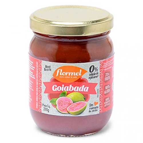 Goiabada Cremosa Zero Açúcar 210gr - Flormel