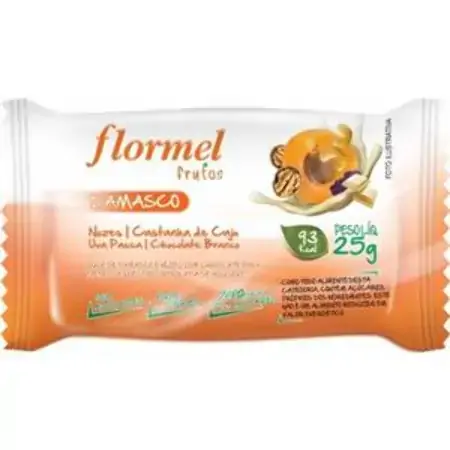 Barra Frutos Flormel Diet Dam/chocolate Bco