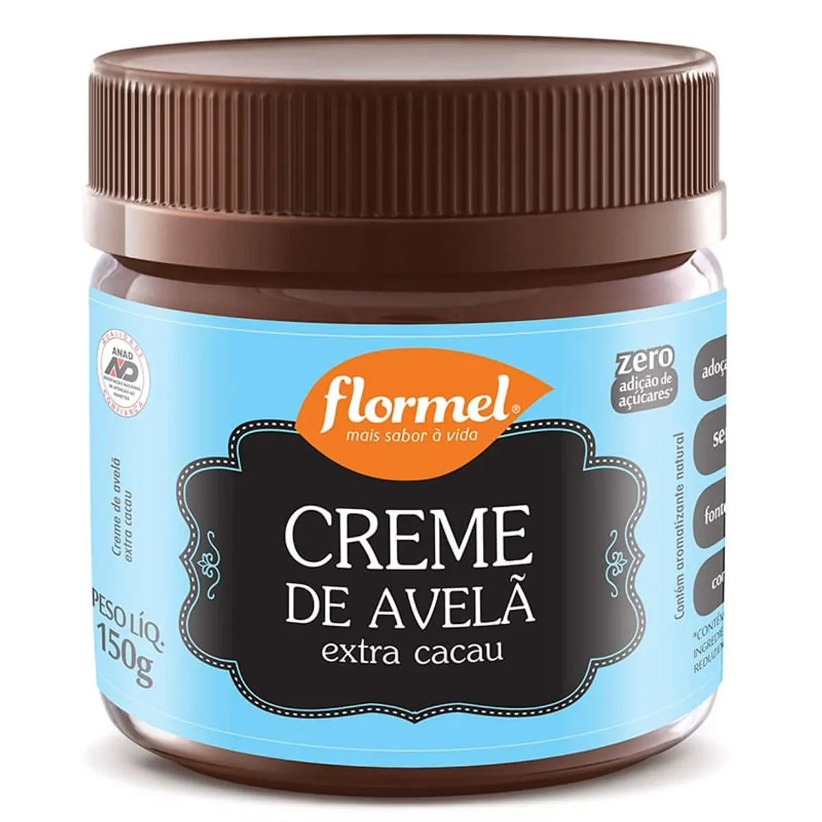 Creme de Avelã com Extra Cacau Flormel 150g