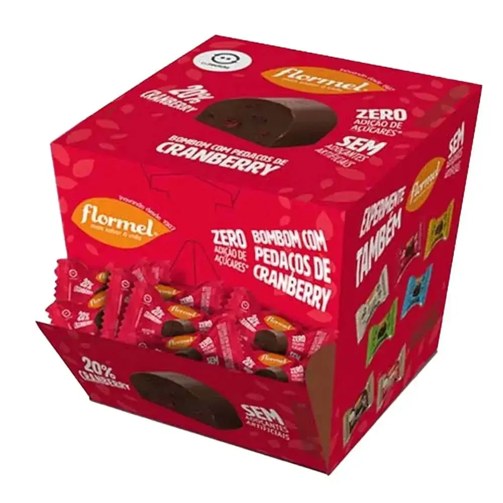Bombom Com Pedaços De Cranberry Flormel