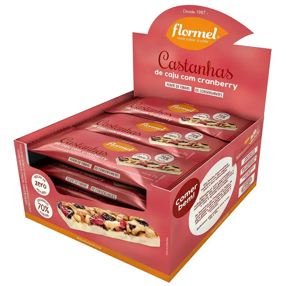 Barra Cranberry Chocolate Zero 15x27g