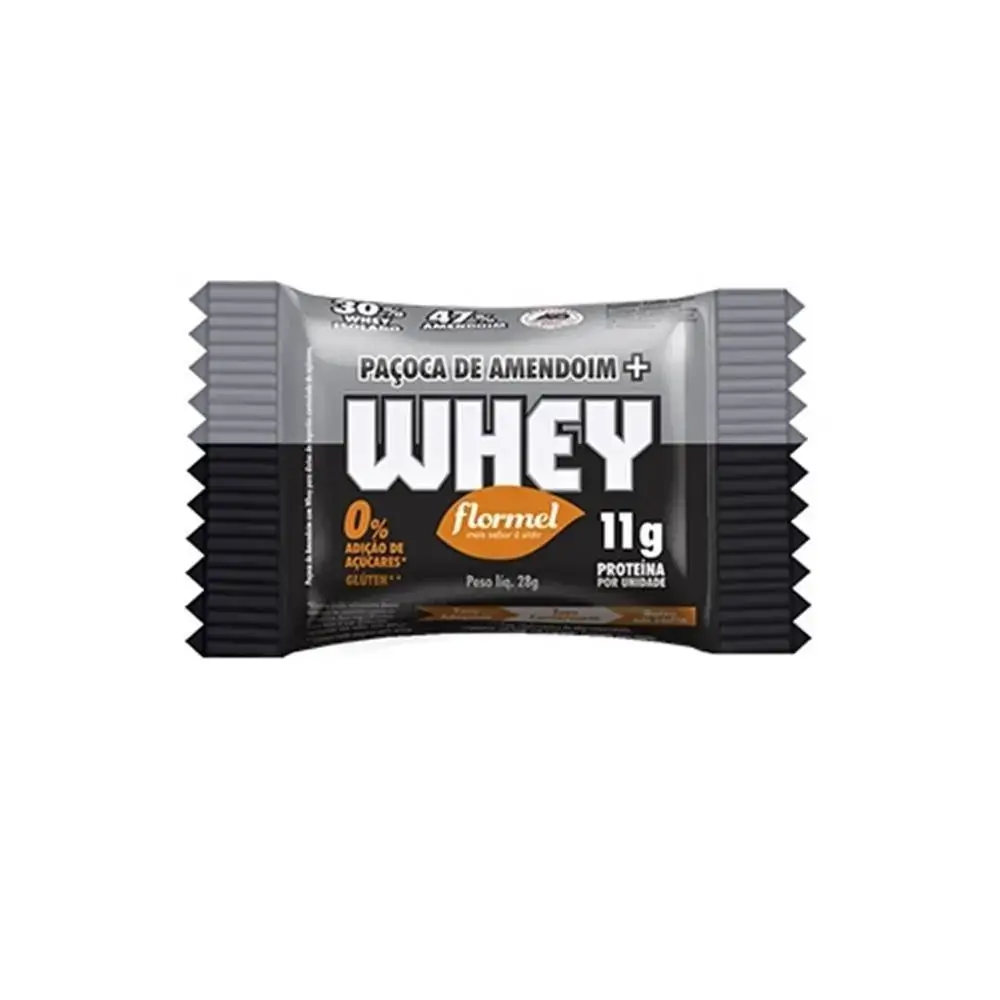 Doces Flormel Pacoca Whey Zero 12x11g Flormel