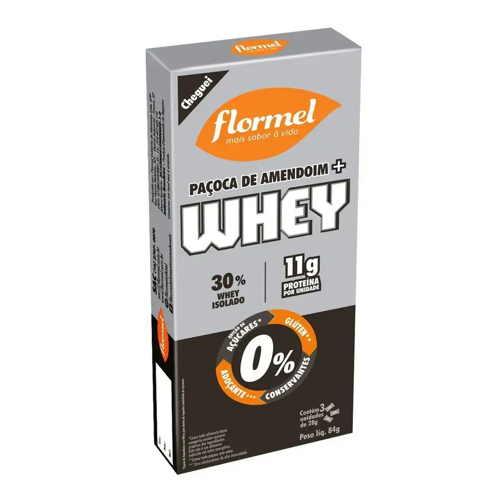 Pacoca Amendoim Whey 3und Flormel
