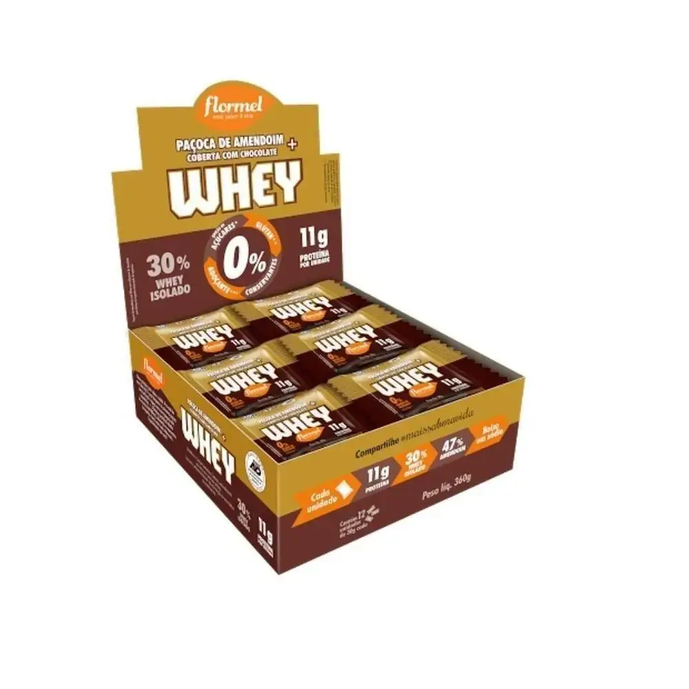 Pacoca C/whey C/choc Zero 12x28g Flormel Flormel