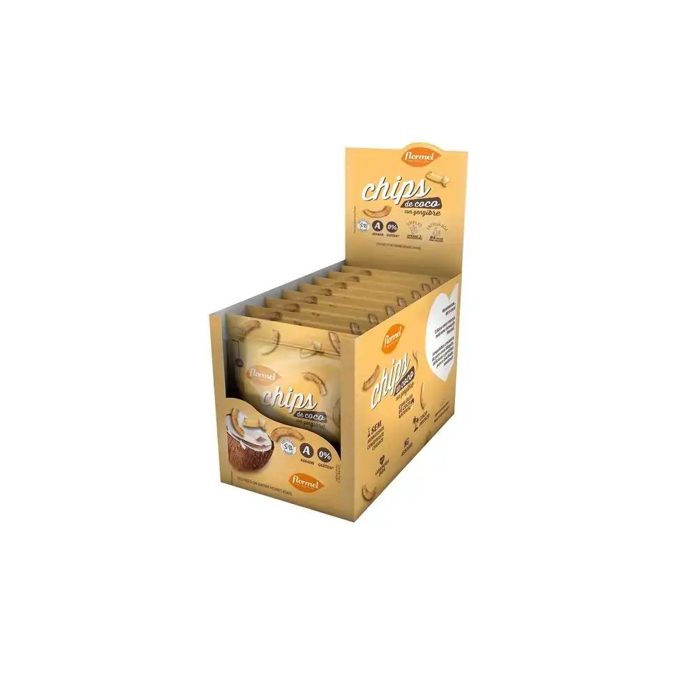 Chips Coco C/gengibre 8x20g