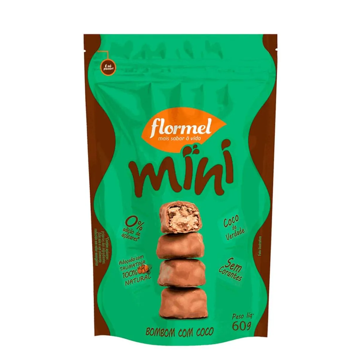 Mini Bombom de Chocolate com Coco Flormel 70g