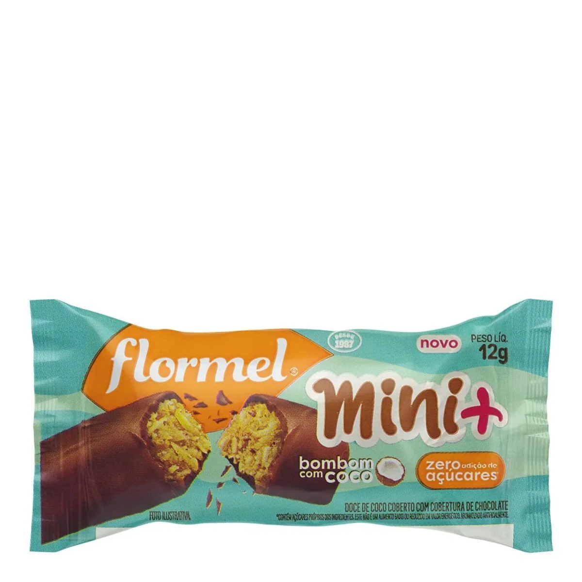 Bombom Com Coco Flormel Mini Pacote 12g