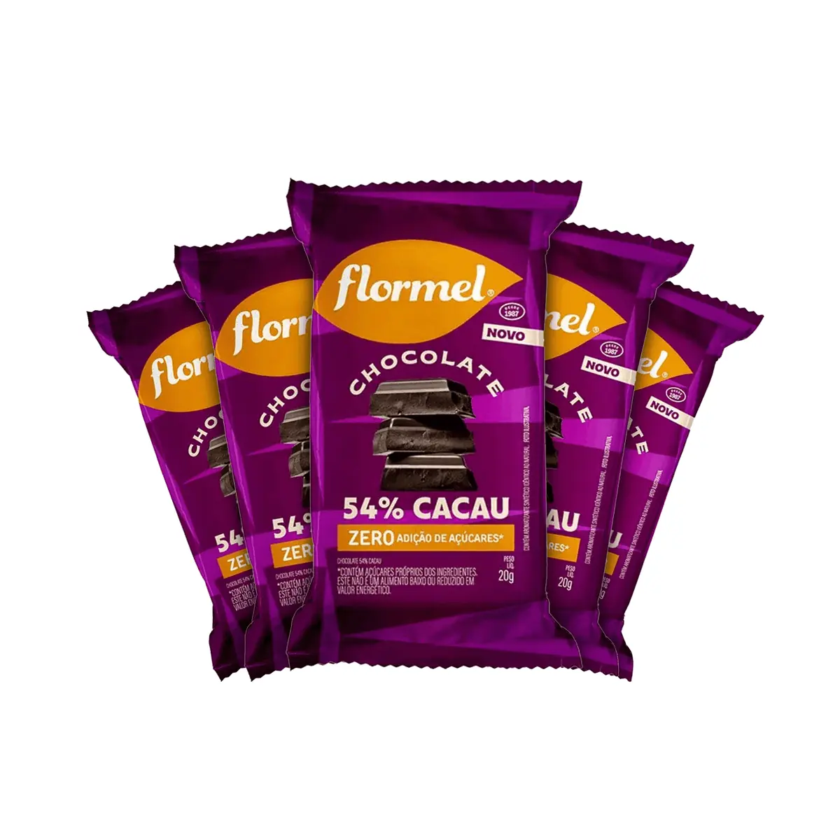 Chocolate 54 Cacau Flormel Pacote 20g