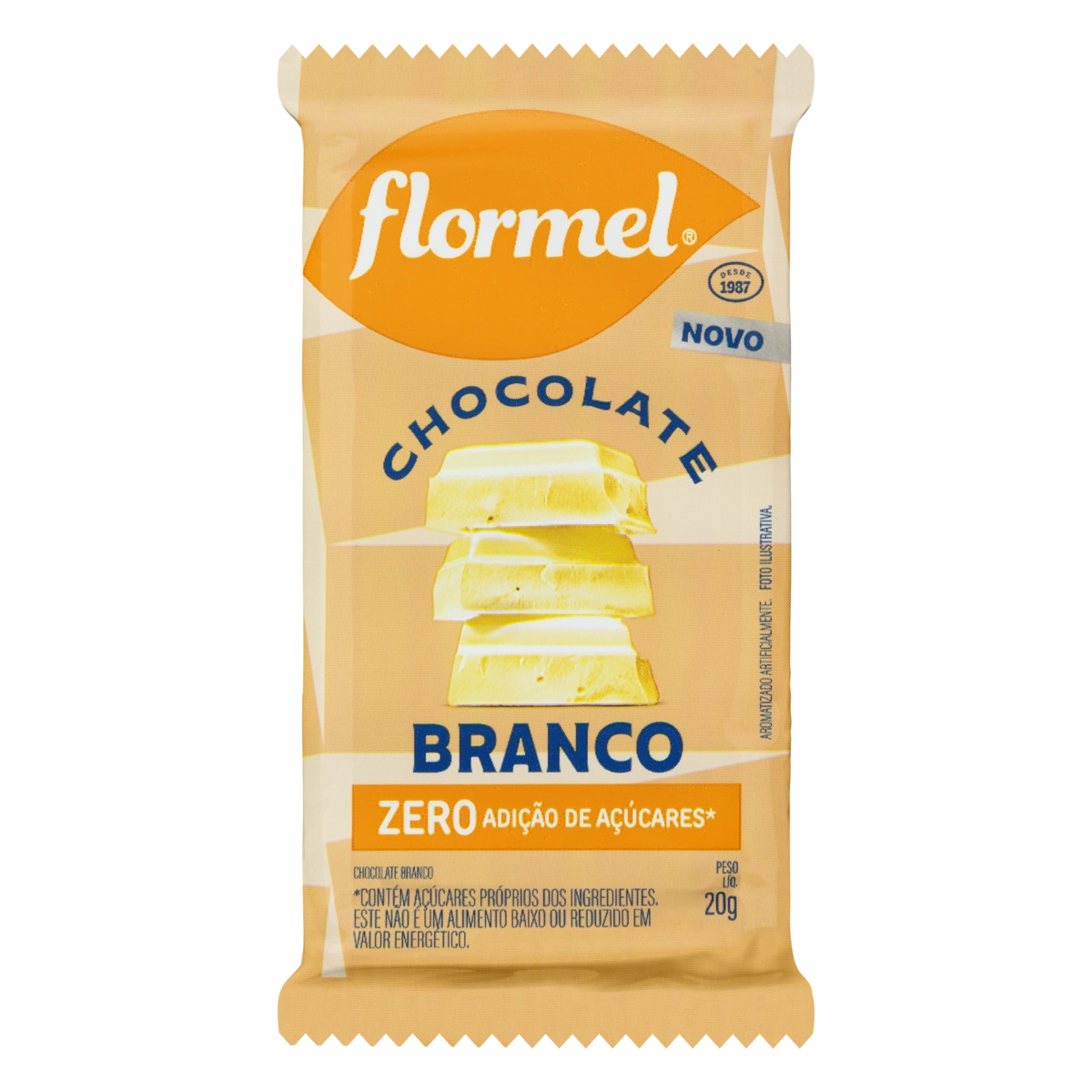 Chocolate Branco Flormel Pacote 20g