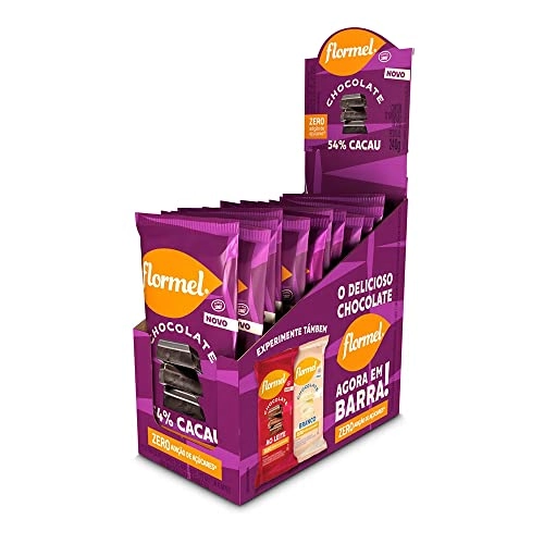 Chocolate 54 Cacau Flormel Caixa 240g 12 Unidades