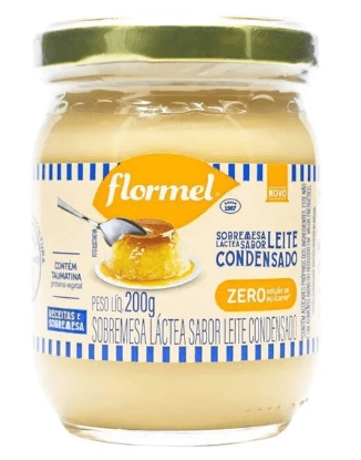 Sobremesa Lactea Sabor Leite Condensado Flormel 200 Gramas