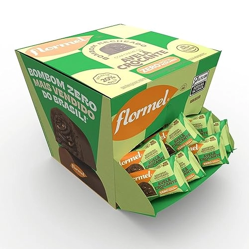 Bombom Creme De Avelã Crocante Flormel Caixa 216g 18 Unidades