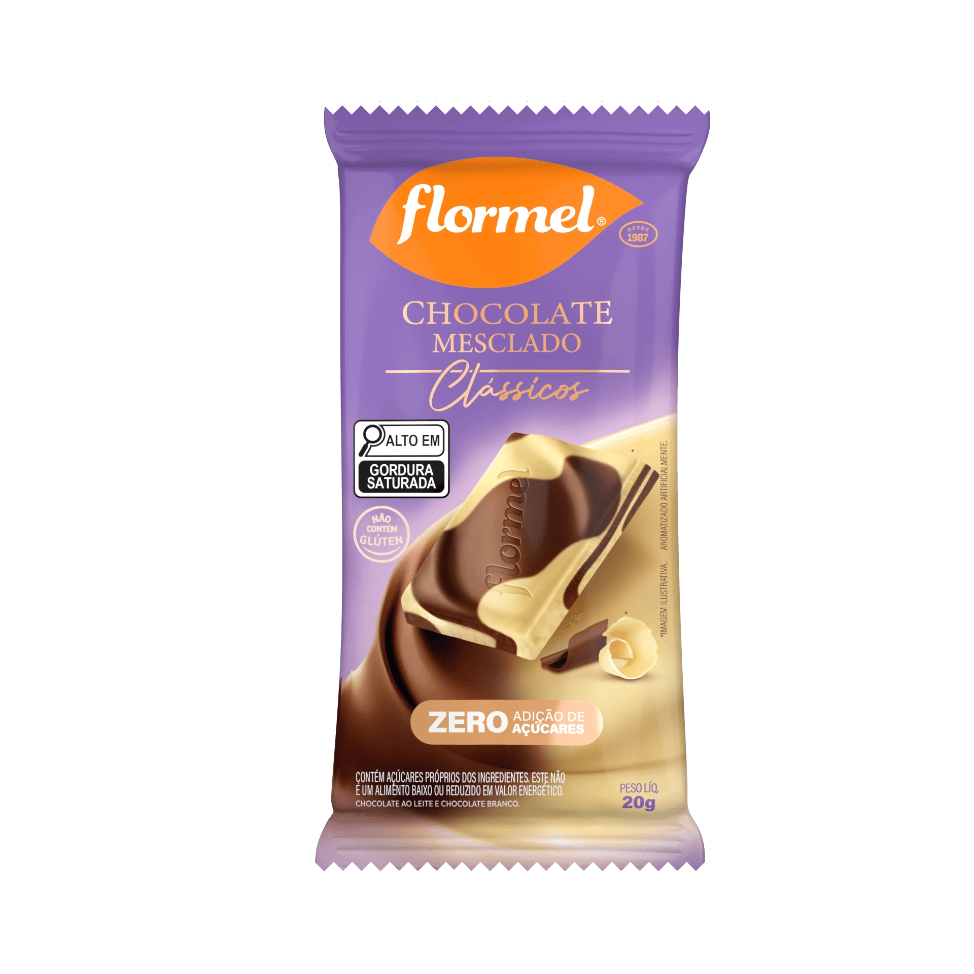 Chocolate Mesclado Flormel Clássicos Pacote 20g