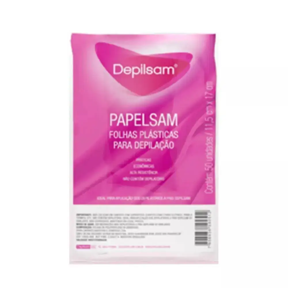 Dep Depilsam Folhas Plast P/depil Papelsan