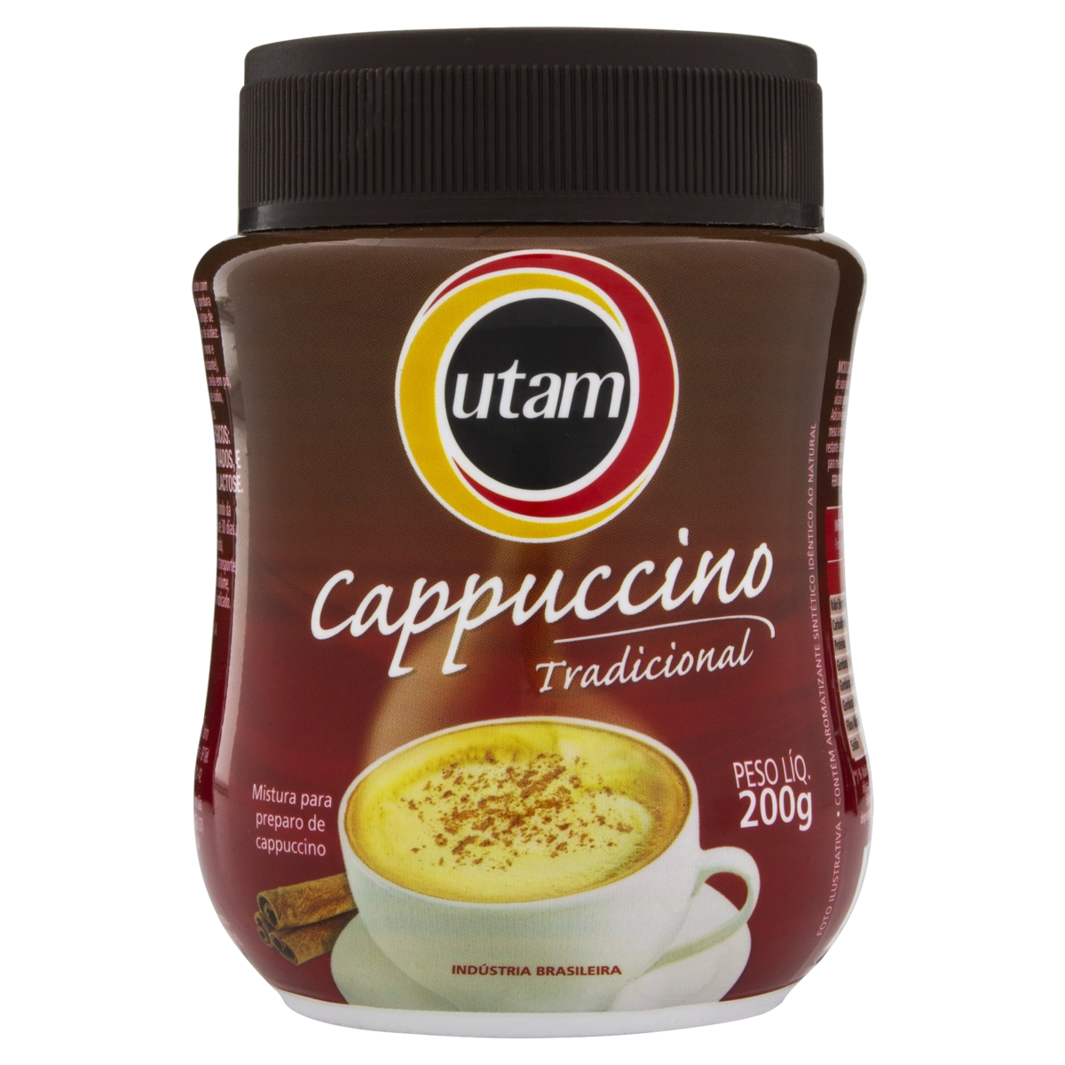 Cappuccino Solúvel Tradicional Utam Pote 200g