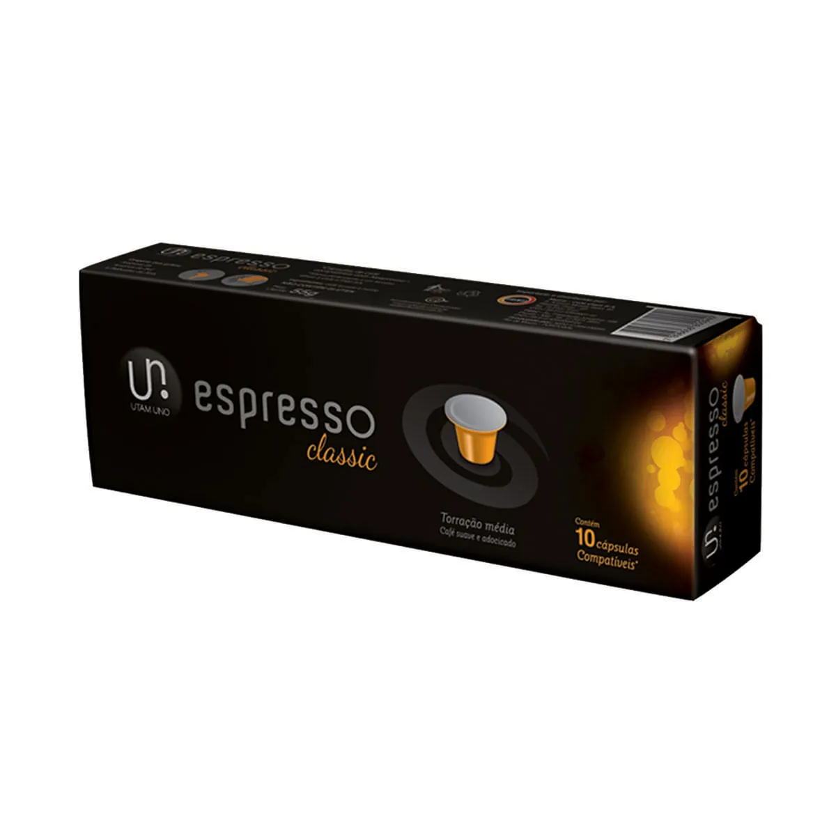 Café Em Cápsula Torrado E Moído Espresso Classic Utam Uno Caixa 50g 10 Unidades