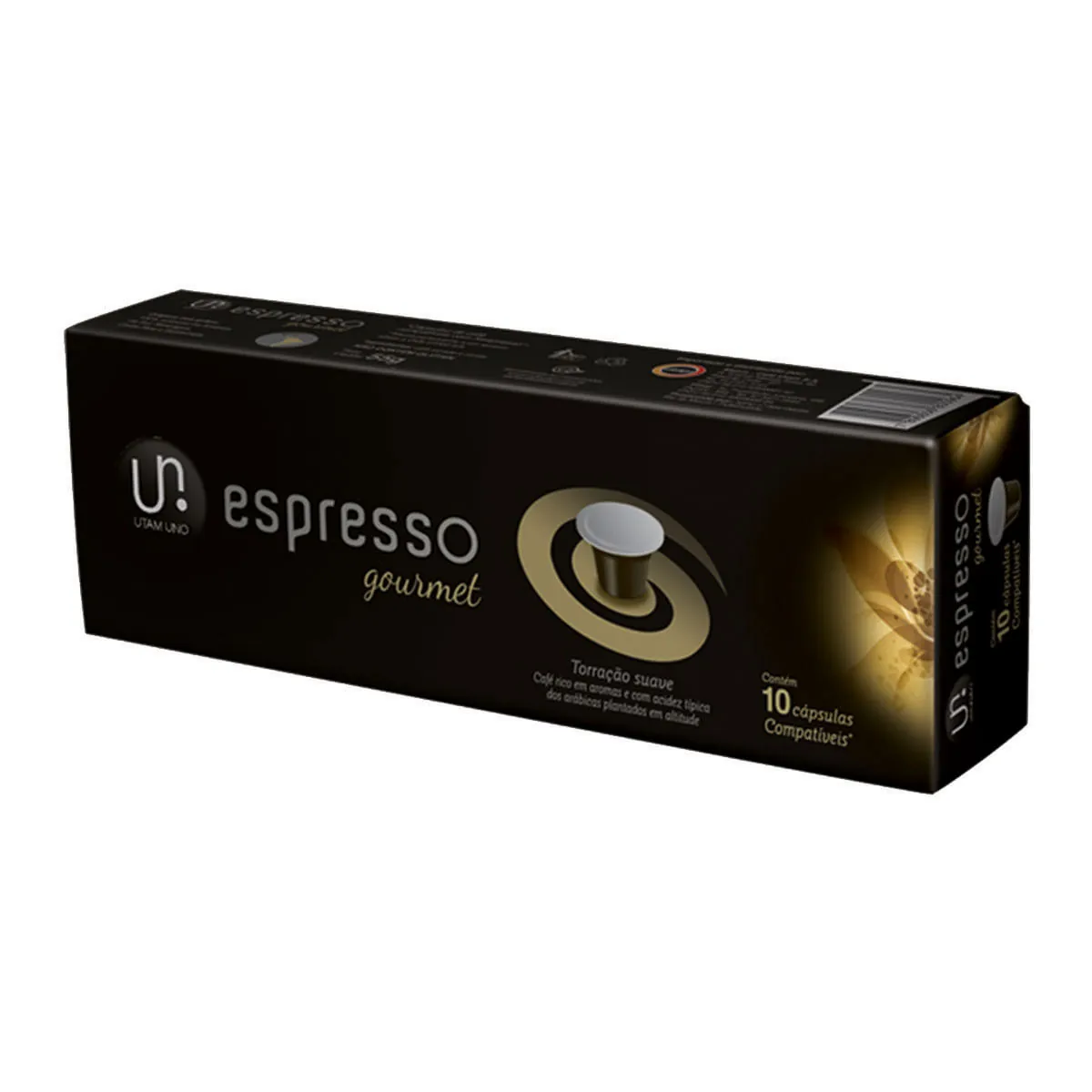 Café Em Cápsula Torrado E Moído Espresso Utam Uno Gourmet Caixa 50g 10 Unidades