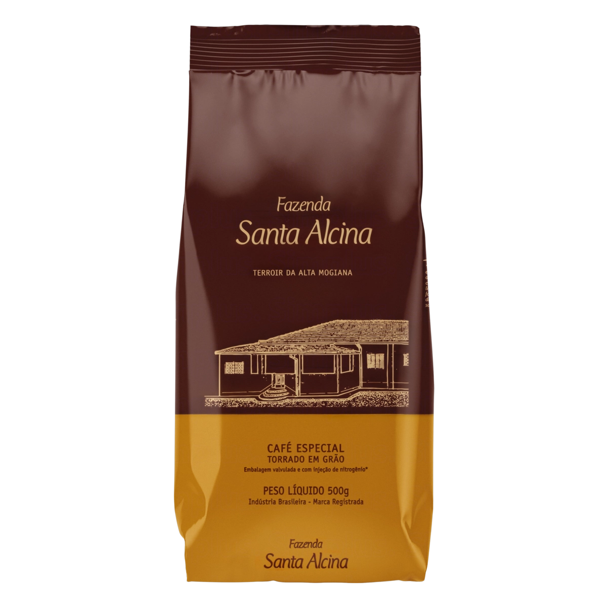 Café Torrado Em Grãos Fazenda Santa Alcina Pacote 500g