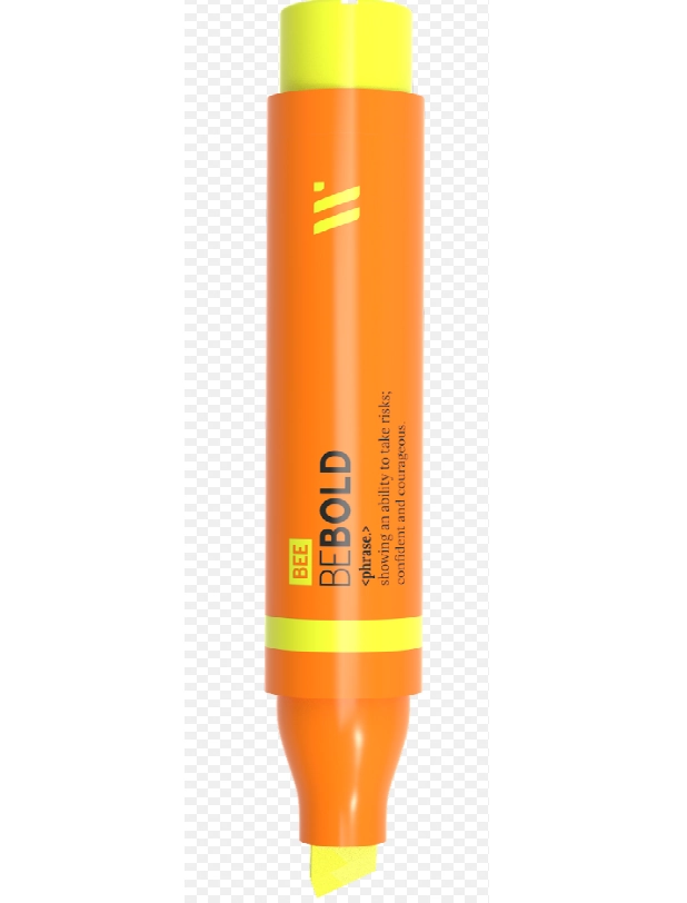 Marca Texto Be Bold Yellow Bee Neon 14227 Newpen